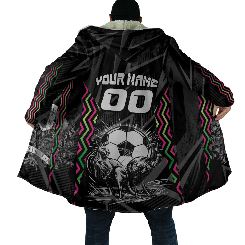 Personalised Matildas Australian Spirit Cloak Kangaroo Emu Coat Of Arms Soccer Ball