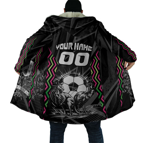 Personalised Matildas Australian Spirit Cloak Kangaroo Emu Coat Of Arms Soccer Ball