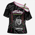 Personalised Matildas Australian Spirit Cross Shoulder Shirt Kangaroo Emu Coat Of Arms Soccer Ball