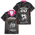 Personalised Matildas Australian Spirit Family Matching Off Shoulder Short Dress and Hawaiian Shirt Kangaroo Emu Coat Of Arms Soccer Ball