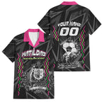 Personalised Matildas Australian Spirit Family Matching Summer Maxi Dress and Hawaiian Shirt Kangaroo Emu Coat Of Arms Soccer Ball