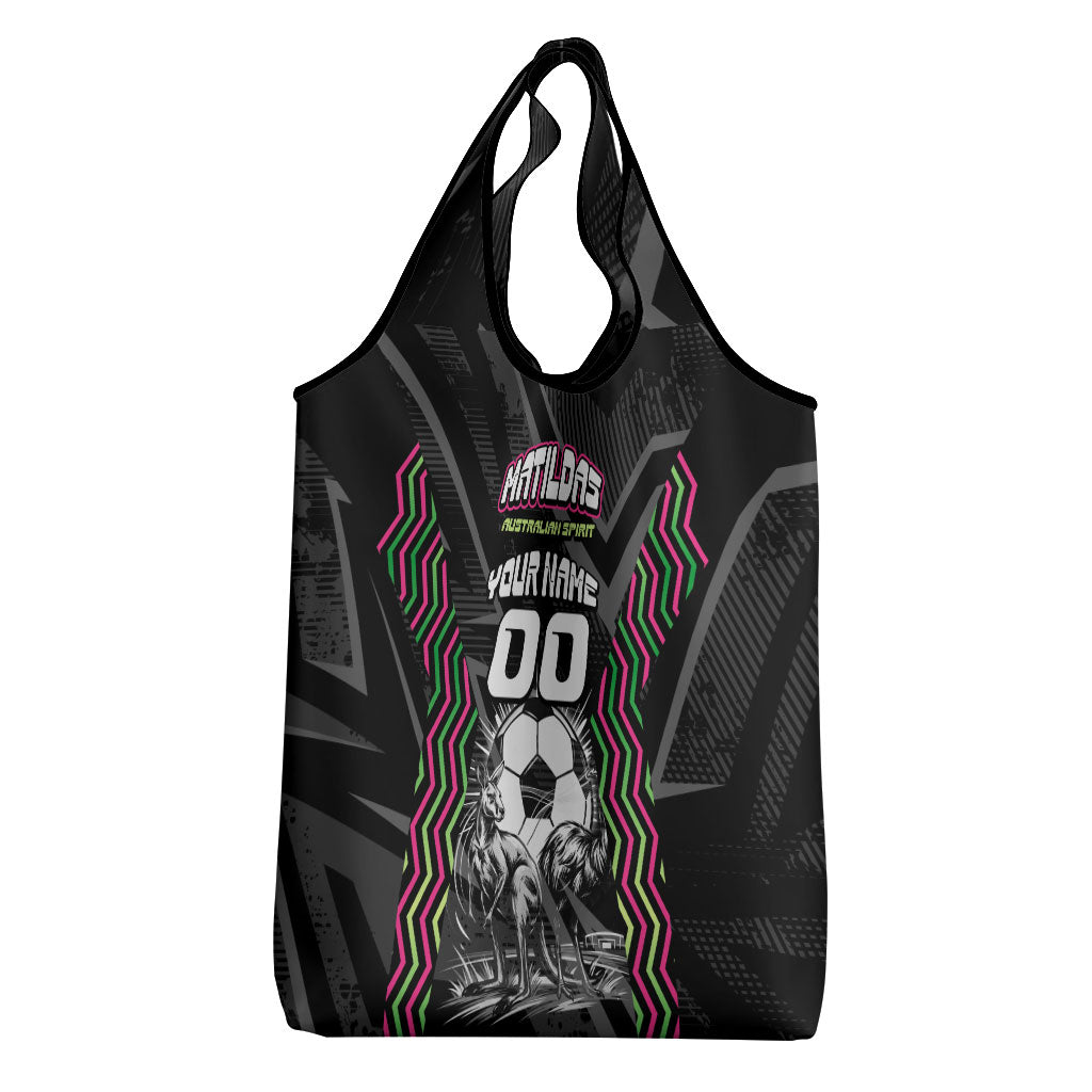 Personalised Matildas Australian Spirit Grocery Bag Kangaroo Emu Coat Of Arms Soccer Ball