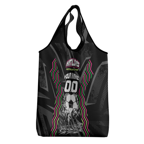 Personalised Matildas Australian Spirit Grocery Bag Kangaroo Emu Coat Of Arms Soccer Ball