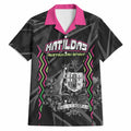 Personalised Matildas Australian Spirit Hawaiian Shirt Kangaroo Emu Coat Of Arms Soccer Ball