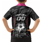 Personalised Matildas Australian Spirit Hawaiian Shirt Kangaroo Emu Coat Of Arms Soccer Ball