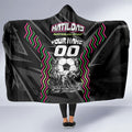 Personalised Matildas Australian Spirit Hooded Blanket Kangaroo Emu Coat Of Arms Soccer Ball