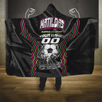 Personalised Matildas Australian Spirit Hooded Blanket Kangaroo Emu Coat Of Arms Soccer Ball