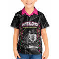 Personalised Matildas Australian Spirit Kid Hawaiian Shirt Kangaroo Emu Coat Of Arms Soccer Ball