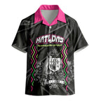 Personalised Matildas Australian Spirit Kid Hawaiian Shirt Kangaroo Emu Coat Of Arms Soccer Ball
