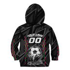 Personalised Matildas Australian Spirit Kid Hoodie Kangaroo Emu Coat Of Arms Soccer Ball