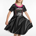 Personalised Matildas Australian Spirit Kid Short Sleeve Dress Kangaroo Emu Coat Of Arms Soccer Ball