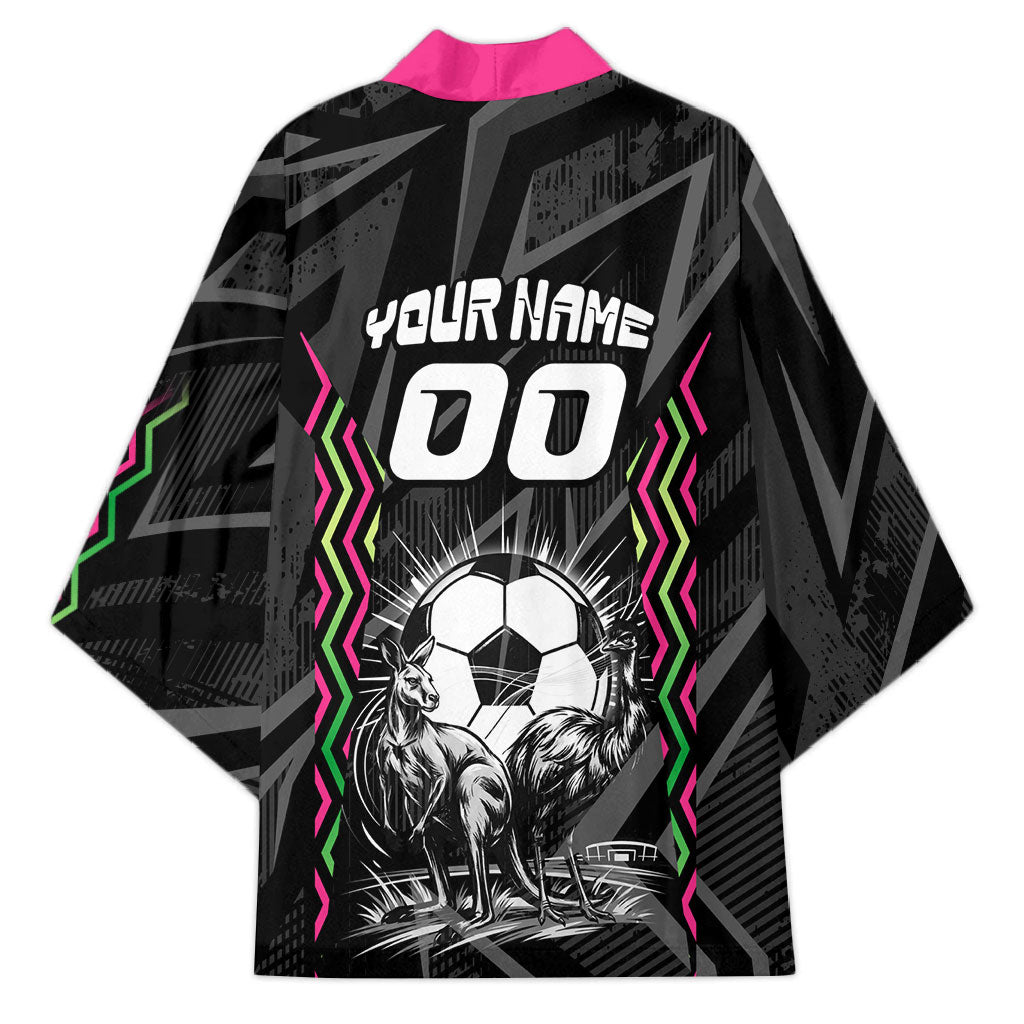 Personalised Matildas Australian Spirit Kimono Kangaroo Emu Coat Of Arms Soccer Ball