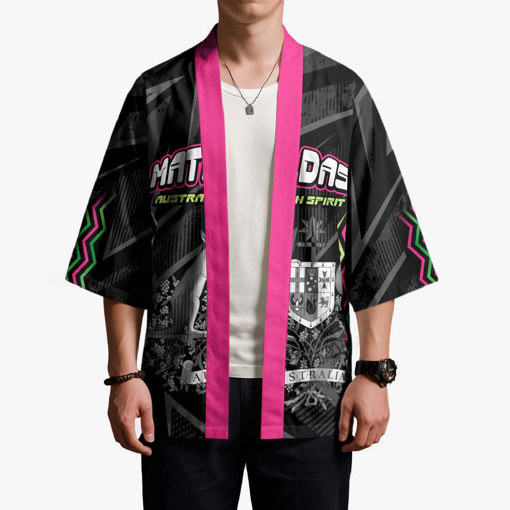 Personalised Matildas Australian Spirit Kimono Kangaroo Emu Coat Of Arms Soccer Ball