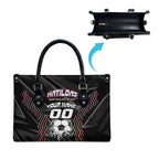 Personalised Matildas Australian Spirit Leather Bag Kangaroo Emu Coat Of Arms Soccer Ball