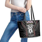 Personalised Matildas Australian Spirit Leather Tote Bag Kangaroo Emu Coat Of Arms Soccer Ball