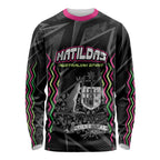 Personalised Matildas Australian Spirit Long Sleeve Shirt Kangaroo Emu Coat Of Arms Soccer Ball