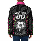 Personalised Matildas Australian Spirit Padded Jacket Kangaroo Emu Coat Of Arms Soccer Ball