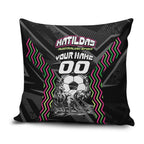 Personalised Matildas Australian Spirit Pillow Cover Kangaroo Emu Coat Of Arms Soccer Ball