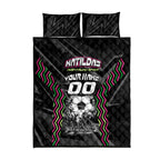 Personalised Matildas Australian Spirit Quilt Bed Set Kangaroo Emu Coat Of Arms Soccer Ball