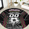 Personalised Matildas Australian Spirit Round Carpet Kangaroo Emu Coat Of Arms Soccer Ball
