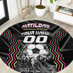 Personalised Matildas Australian Spirit Round Carpet Kangaroo Emu Coat Of Arms Soccer Ball