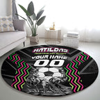 Personalised Matildas Australian Spirit Round Carpet Kangaroo Emu Coat Of Arms Soccer Ball