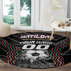 Personalised Matildas Australian Spirit Round Carpet Kangaroo Emu Coat Of Arms Soccer Ball