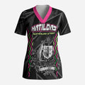 Personalised Matildas Australian Spirit Scrub Top Kangaroo Emu Coat Of Arms Soccer Ball