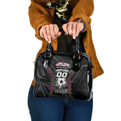 Personalised Matildas Australian Spirit Shoulder Handbag Kangaroo Emu Coat Of Arms Soccer Ball