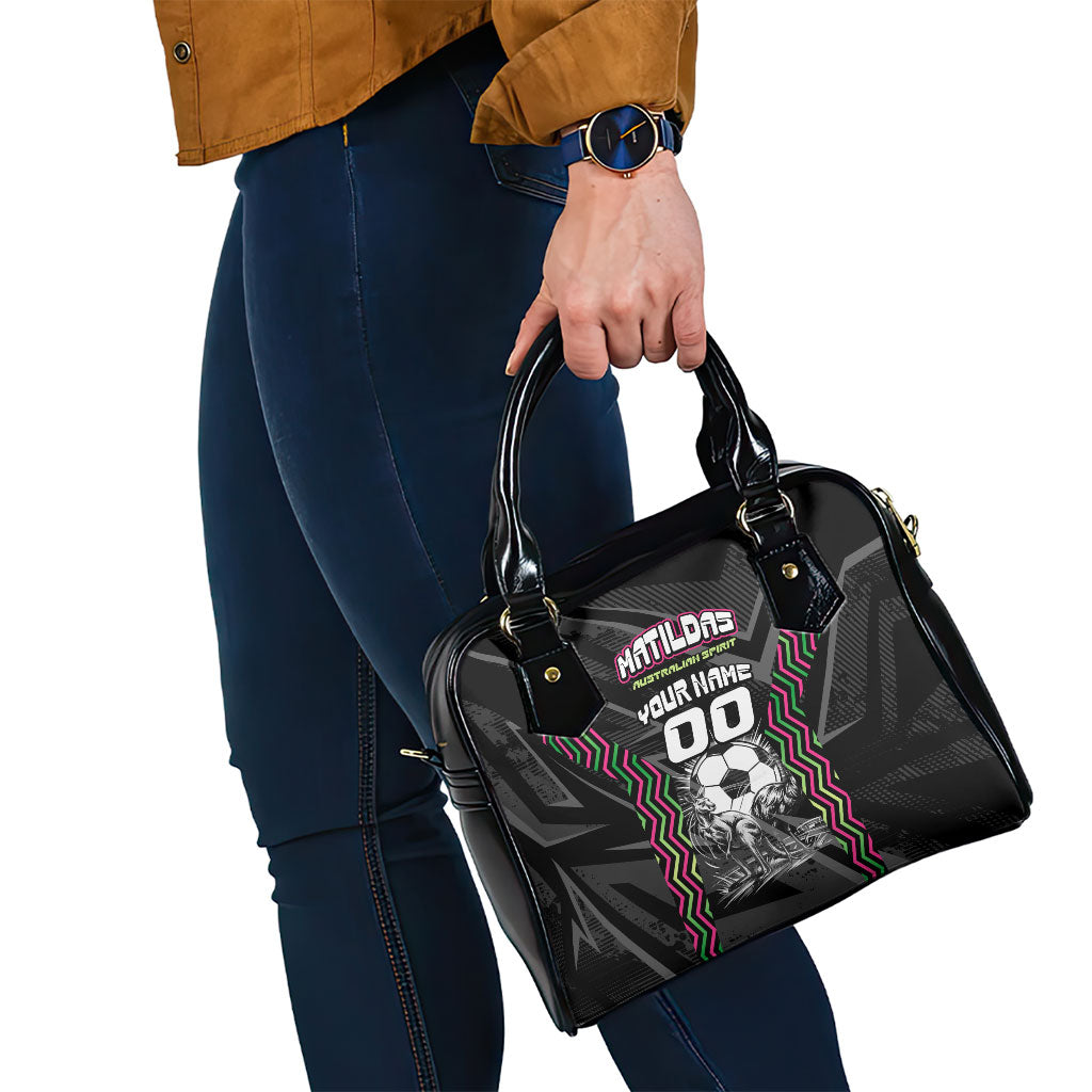 Personalised Matildas Australian Spirit Shoulder Handbag Kangaroo Emu Coat Of Arms Soccer Ball