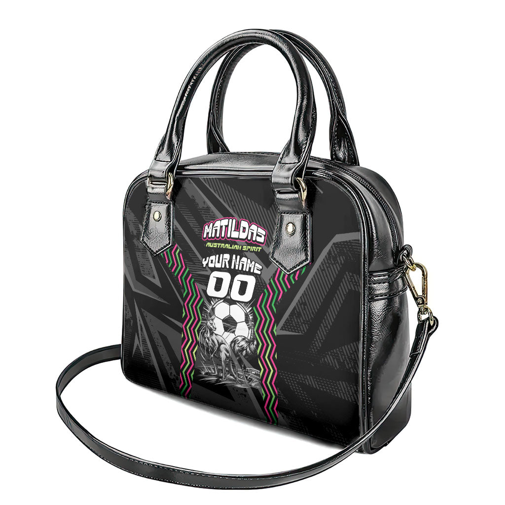 Personalised Matildas Australian Spirit Shoulder Handbag Kangaroo Emu Coat Of Arms Soccer Ball