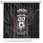 Personalised Matildas Australian Spirit Shower Curtain Kangaroo Emu Coat Of Arms Soccer Ball