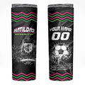Personalised Matildas Australian Spirit Skinny Tumbler Kangaroo Emu Coat Of Arms Soccer Ball