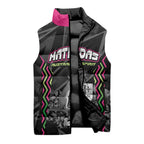 Personalised Matildas Australian Spirit Sleeveless Puffer Jacket Kangaroo Emu Coat Of Arms Soccer Ball