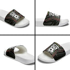Personalised Matildas Australian Spirit Slide Sandals Kangaroo Emu Coat Of Arms Soccer Ball