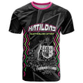 Personalised Matildas Australian Spirit T Shirt Kangaroo Emu Coat Of Arms Soccer Ball