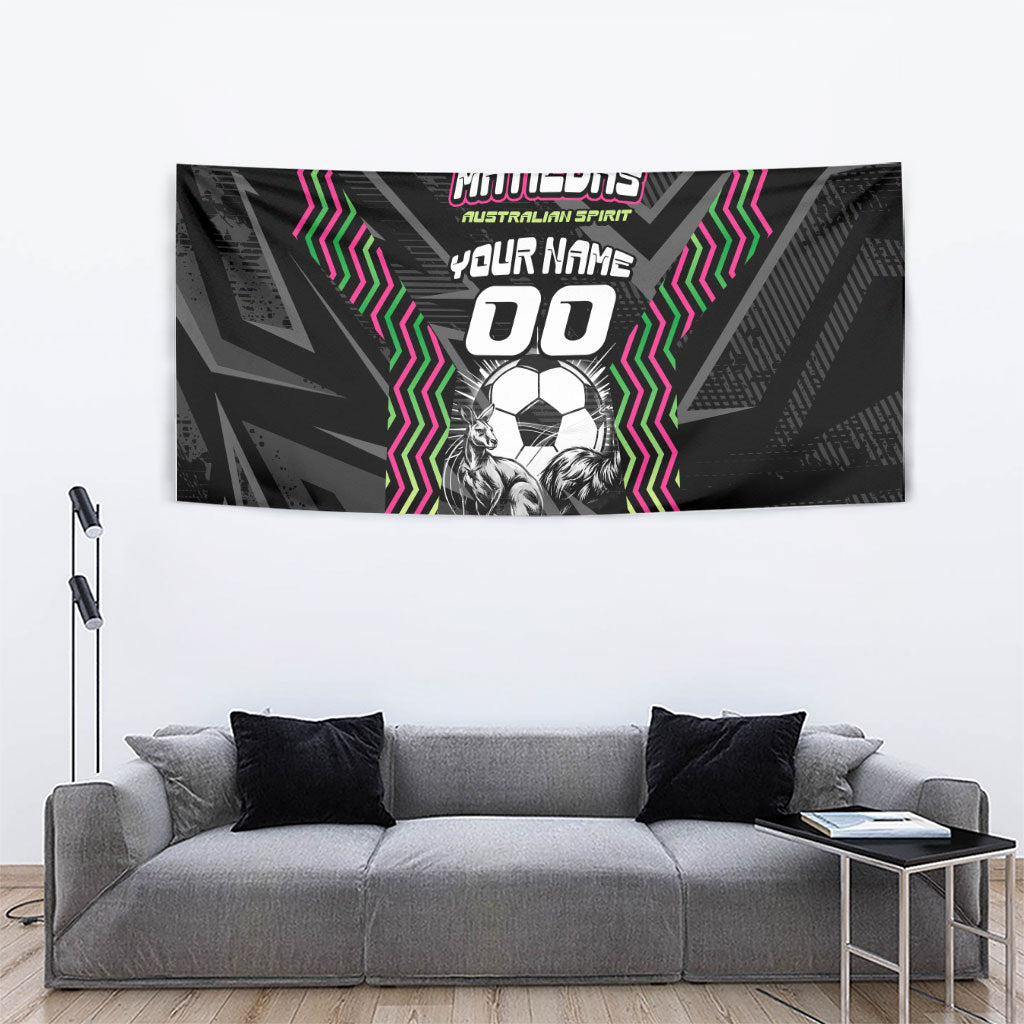 Personalised Matildas Australian Spirit Tapestry Kangaroo Emu Coat Of Arms Soccer Ball