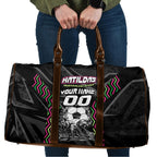Personalised Matildas Australian Spirit Travel Bag Kangaroo Emu Coat Of Arms Soccer Ball