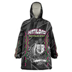 Personalised Matildas Australian Spirit Wearable Blanket Hoodie Kangaroo Emu Coat Of Arms Soccer Ball