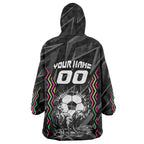 Personalised Matildas Australian Spirit Wearable Blanket Hoodie Kangaroo Emu Coat Of Arms Soccer Ball
