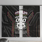 Personalised Matildas Australian Spirit Window Curtain Kangaroo Emu Coat Of Arms Soccer Ball