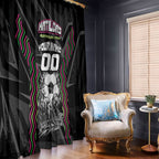 Personalised Matildas Australian Spirit Window Curtain Kangaroo Emu Coat Of Arms Soccer Ball