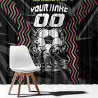 Personalised Matildas Australian Spirit Window Curtain Kangaroo Emu Coat Of Arms Soccer Ball
