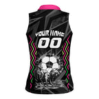 Personalised Matildas Australian Spirit Women Sleeveless Polo Shirt Kangaroo Emu Coat Of Arms Soccer Ball