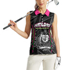 Personalised Matildas Australian Spirit Women Sleeveless Polo Shirt Kangaroo Emu Coat Of Arms Soccer Ball