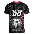 Personalised Matildas Australian Spirit Women V-Neck T-Shirt Kangaroo Emu Coat Of Arms Soccer Ball