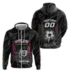 Personalised Matildas Australian Spirit Zip Hoodie Kangaroo Emu Coat Of Arms Soccer Ball