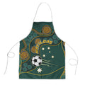 Matildas Game On Apron Indigenous Dot Art Soccer Ball With Southern Cross Stars