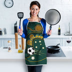 Matildas Game On Apron Indigenous Dot Art Soccer Ball With Southern Cross Stars