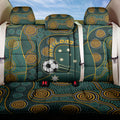 Matildas Game On Back Car Seat Cover Indigenous Dot Art Soccer Ball With Southern Cross Stars